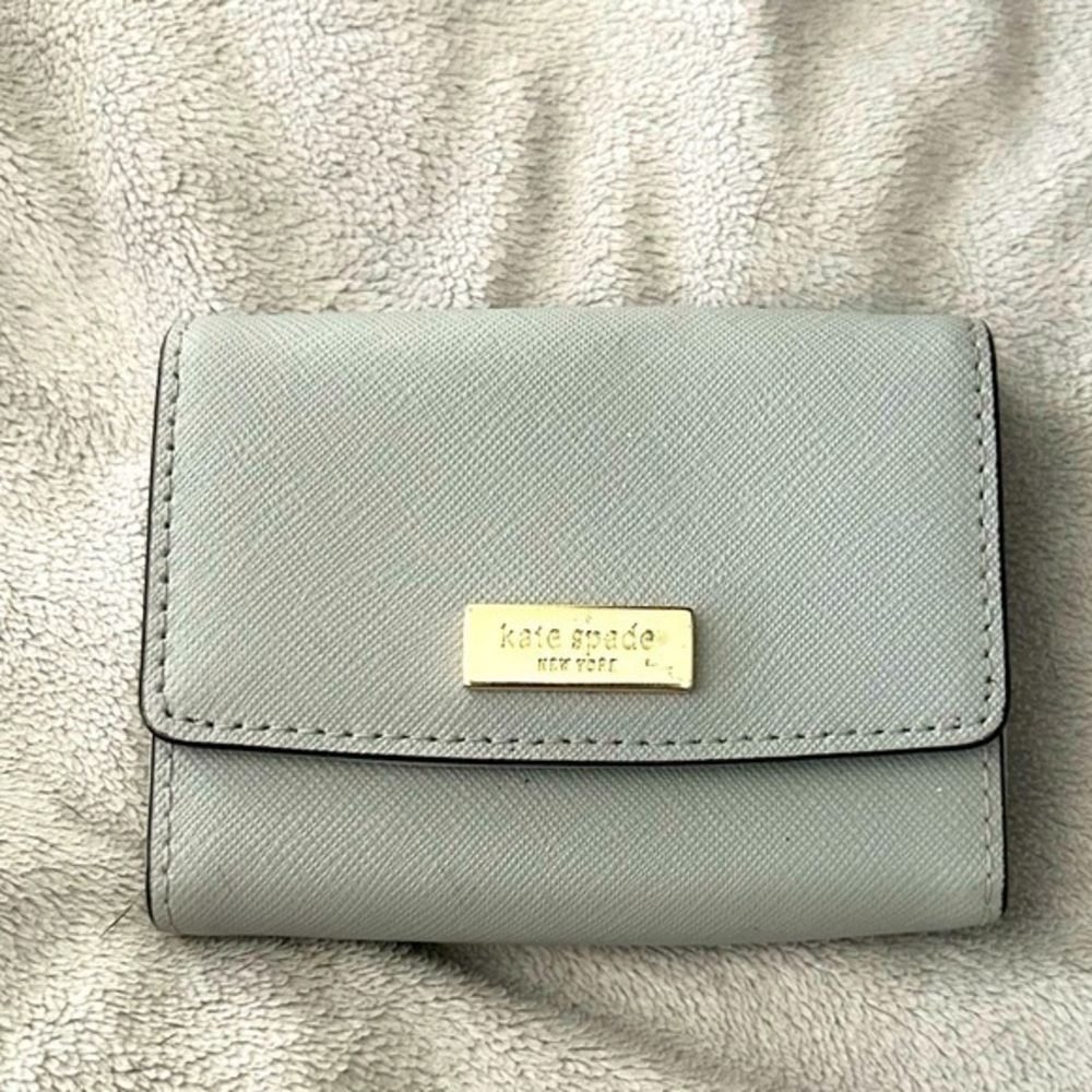 Kate Spade  NWOT Space Gray Card/Coin Holder